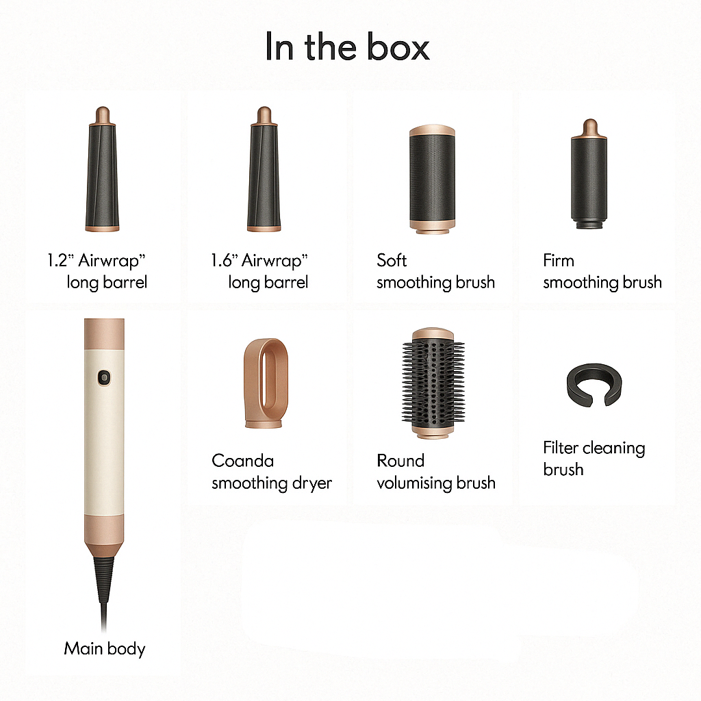 Multifunctional Hair Styler, Airwrap with  Leather Box