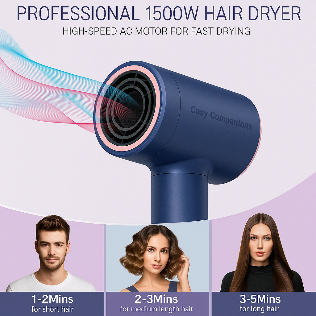 Five-in-one  Hair Dryer Air Comb  Negative Ion Hair Care Curling Iron Curling