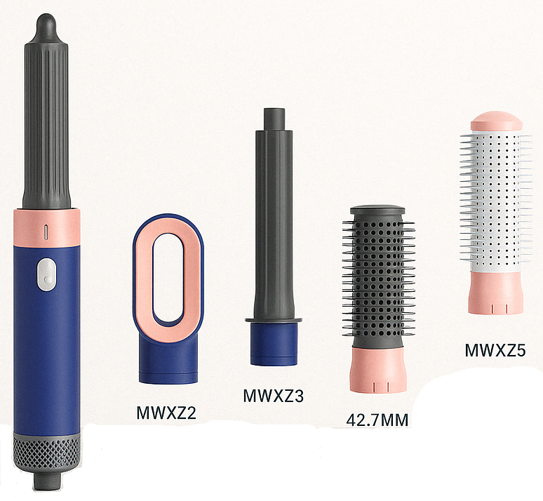 Five-in-one  Hair Dryer Air Comb  Negative Ion Hair Care Curling Iron Curling