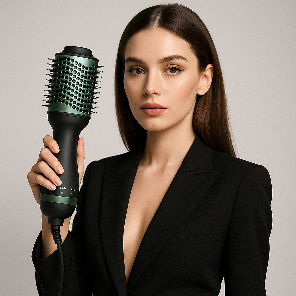 Four-in-one  Hair Dryer Brush  Multifunctional r Negative Ion Curling Iron