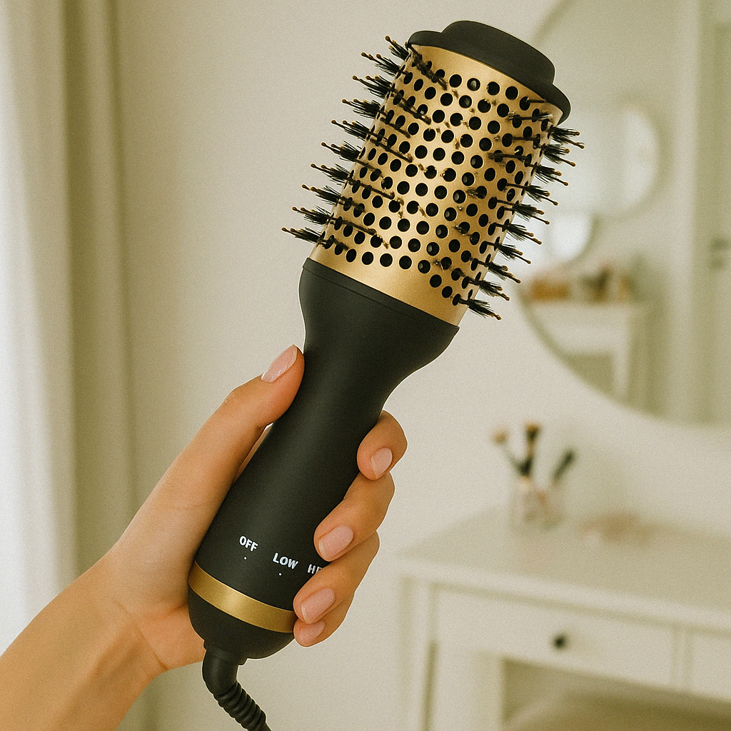 Four-in-one  Hair Dryer Brush  Multifunctional r Negative Ion Curling Iron