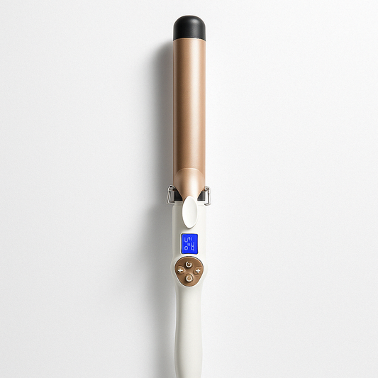 Pro Ceramic Curling Iron with LCD Display – 1.25” Barrel for Long-Lasting Voluminous Curls
