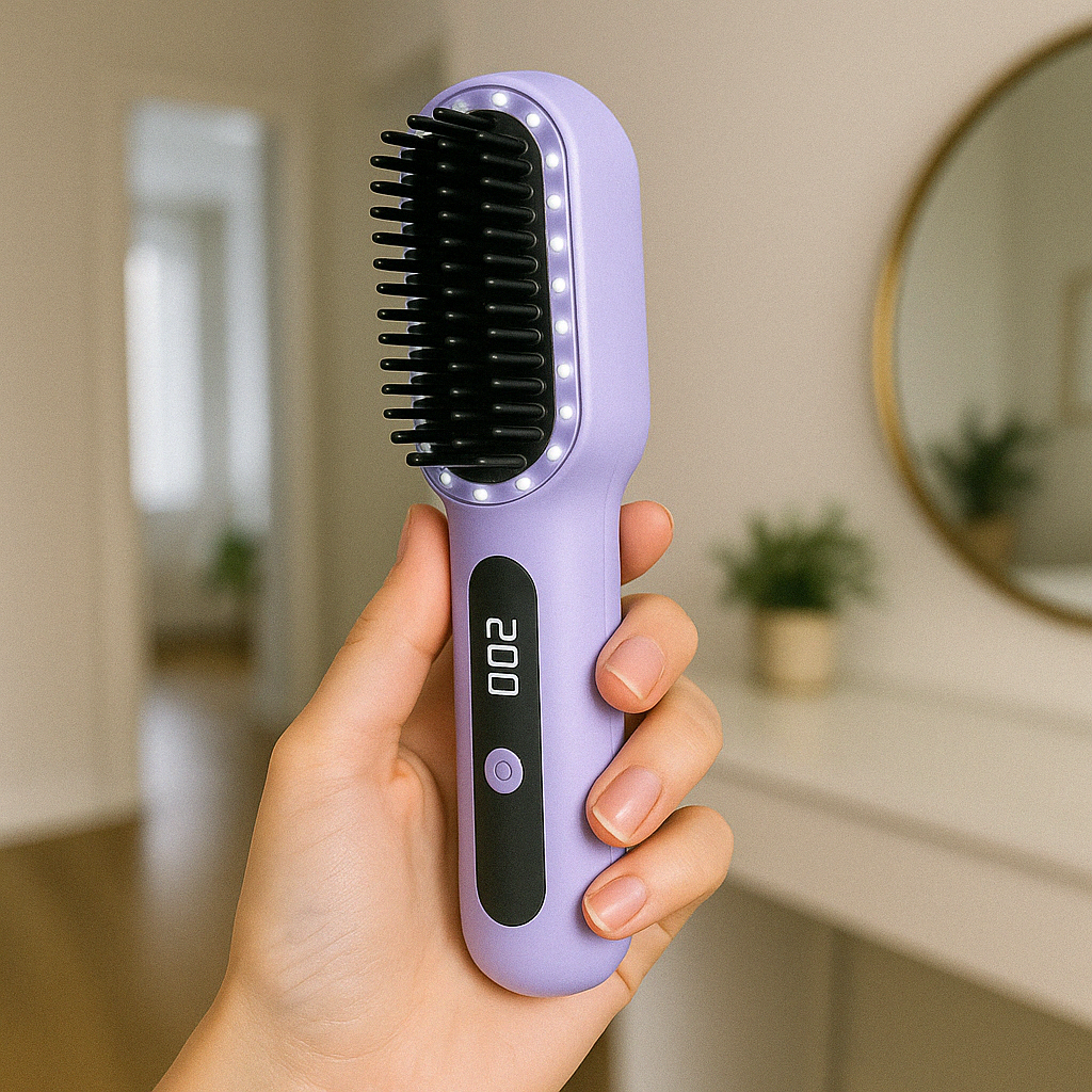 wireless straight hair comb