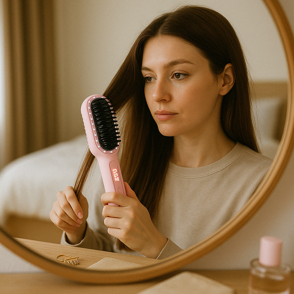 wireless straight hair comb