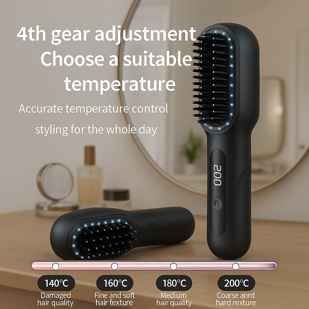 wireless straight hair comb