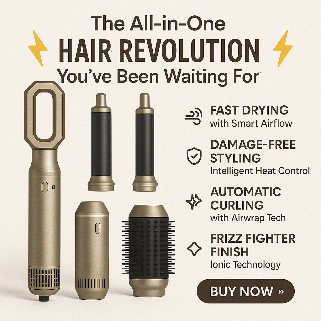 Hair Dryer Brush 6 in 1 Professional Hot Air Styler
