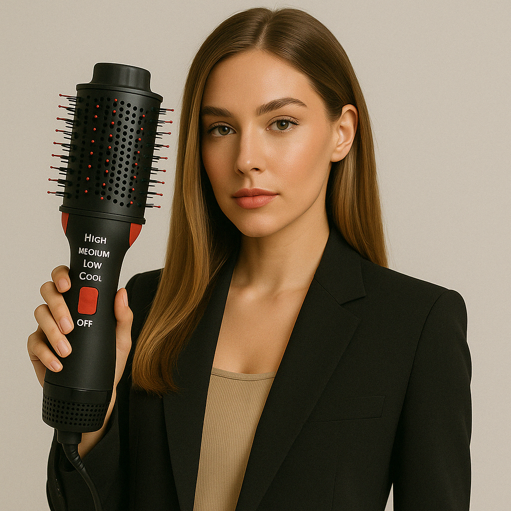 Mini 5-In-1 Salon One-Step Hair Dryer & Styler  Negative Ion Blow Dry