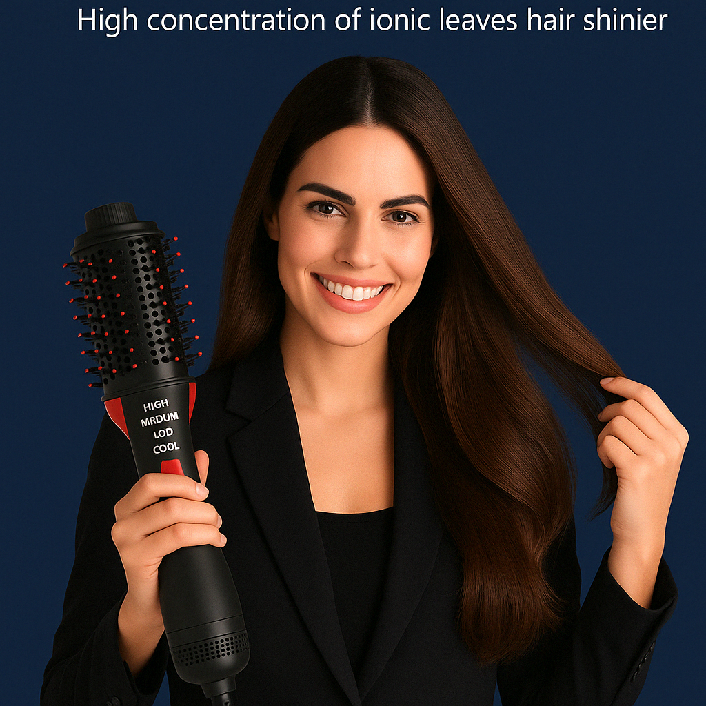 Mini 5-In-1 Salon One-Step Hair Dryer & Styler  Negative Ion Blow Dry