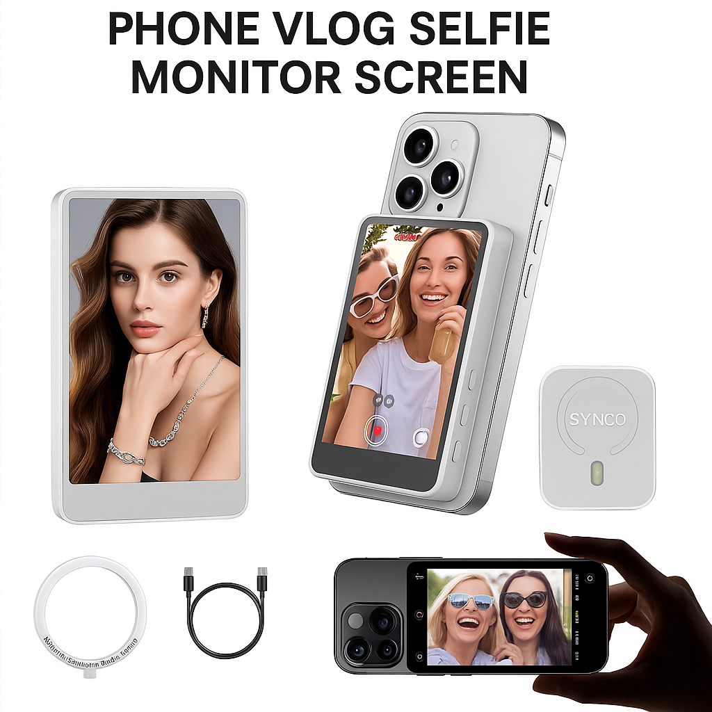 Phone Vlog Selfie Monitor Screen