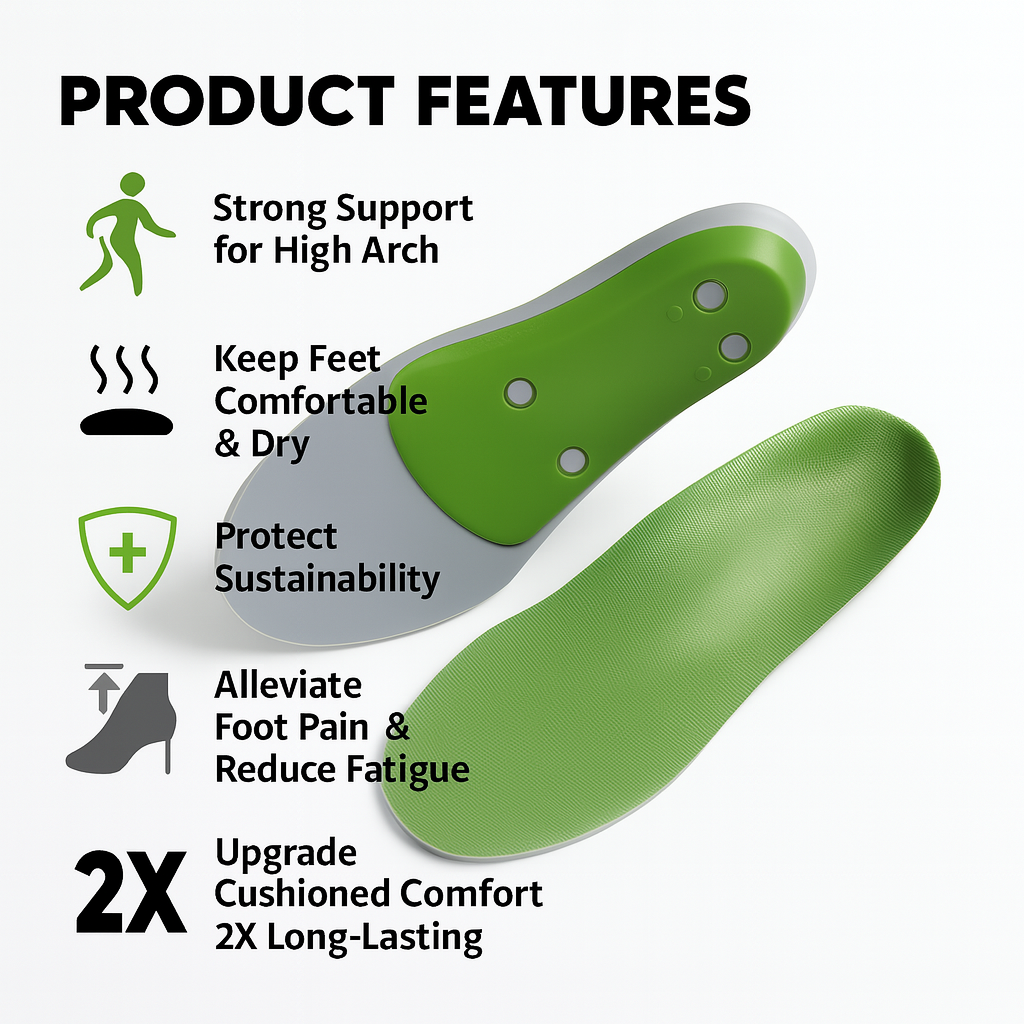 All-Purpose Support High Arch Insoles