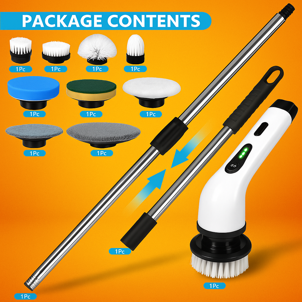 Electric Multi-function Cleaning Brush Household Kitchen Bathroom Floor