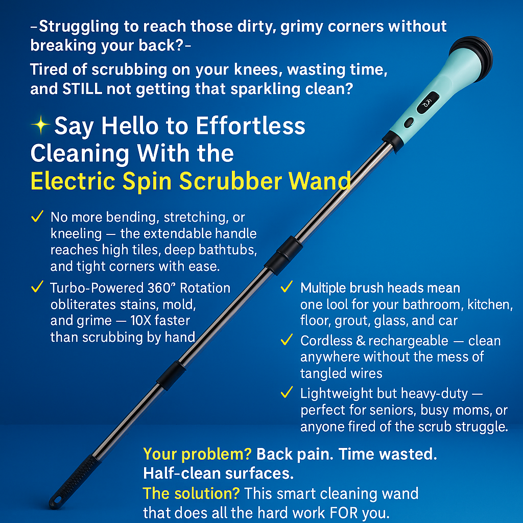 Electric Multi-function Cleaning Brush Household Kitchen Bathroom Floor