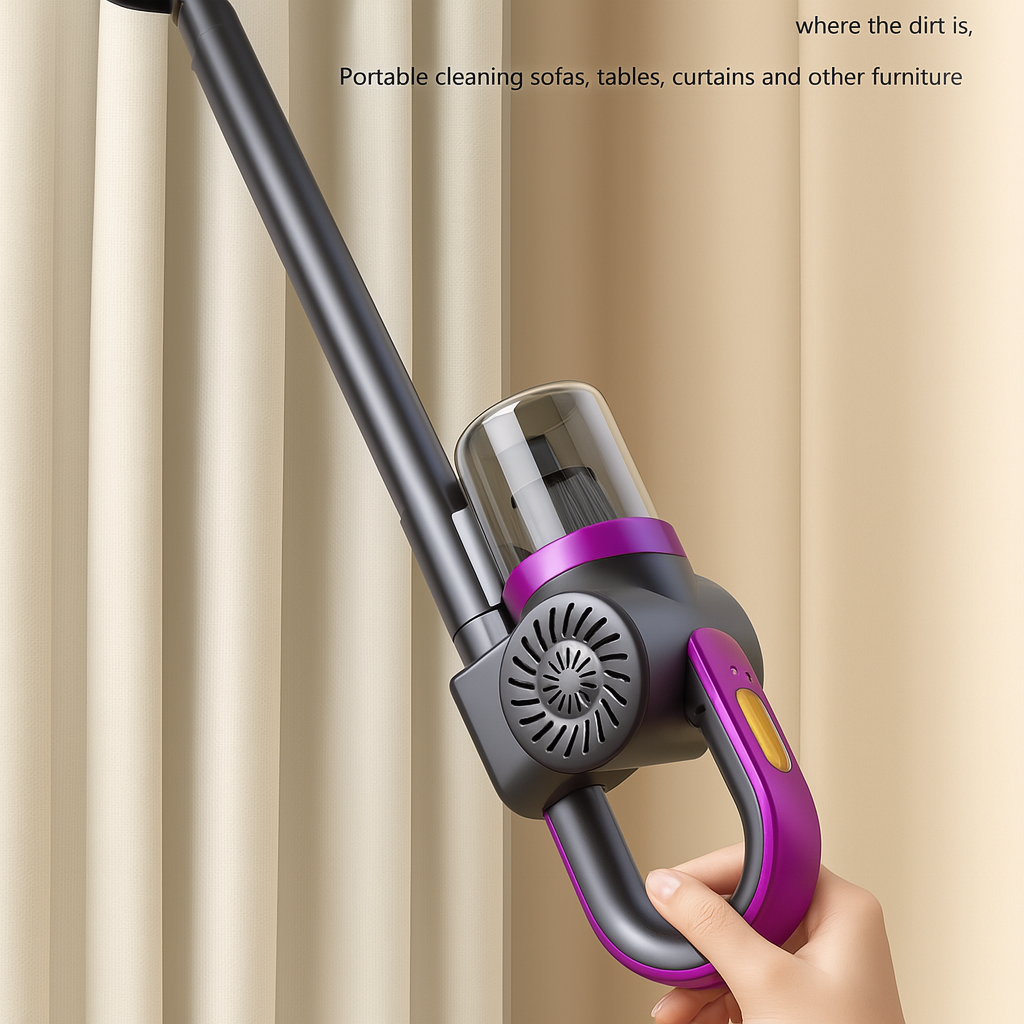 Wireless Handheld Vacuum Cleaner Ultra Quiet Integrated Carpet Washing Dust Removal Suction Machine For Home Use Strong Suction