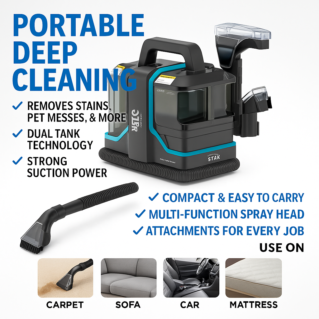 Washing Carpet Sofa High-tech Spray Suction Integrated Small Multi-functional Cloth Cleaning Machine