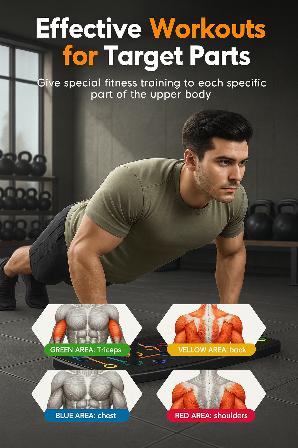 Home Multifunctional Push Up Training Board