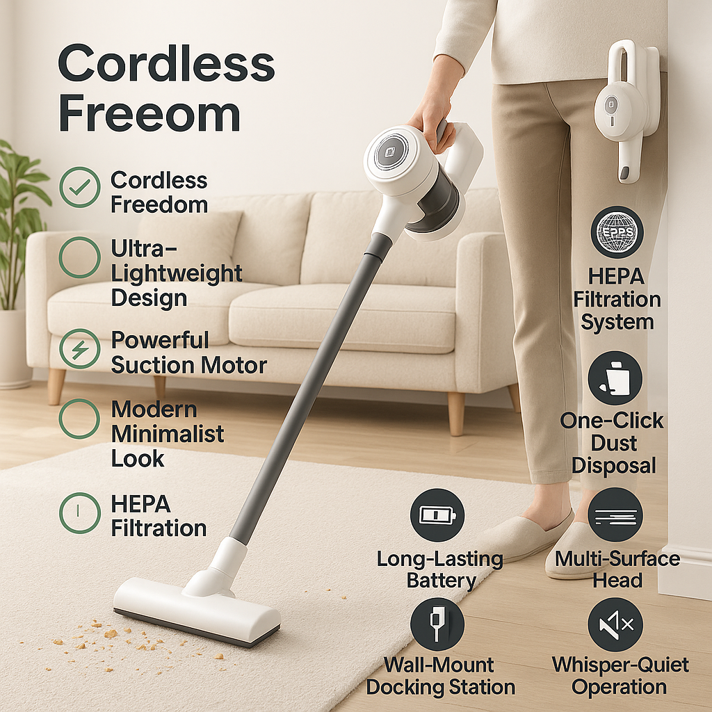 Wireless Vacuum Cleaner Large Suction