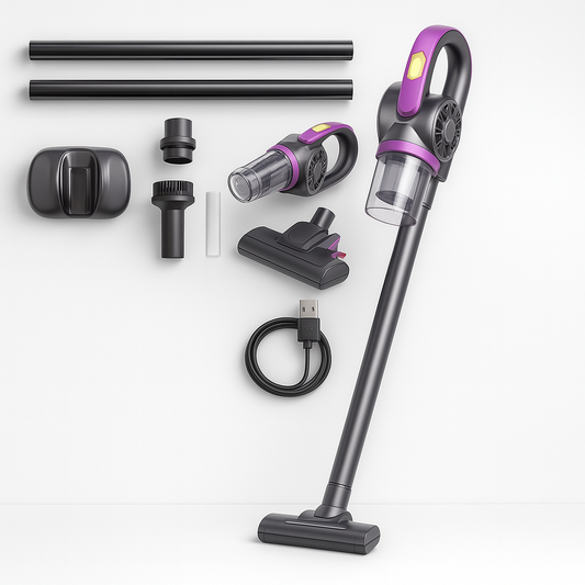 Wireless Handheld Vacuum Cleaner Ultra Quiet Integrated Carpet Washing Dust Removal Suction Machine For Home Use Strong Suction