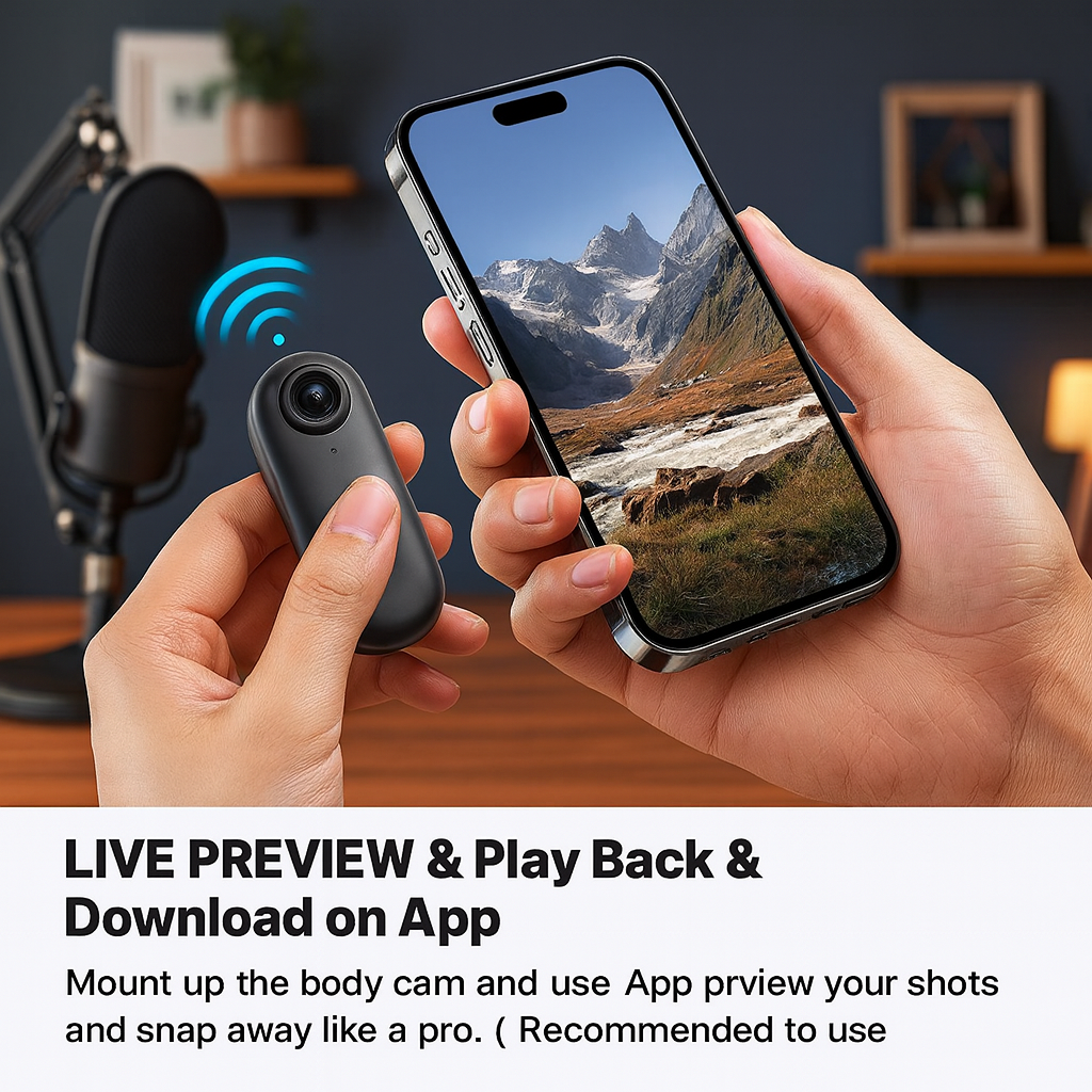Thumb Camera WIFI  Waterproof Sports Camera 4K Outdoor Riding Skiing
