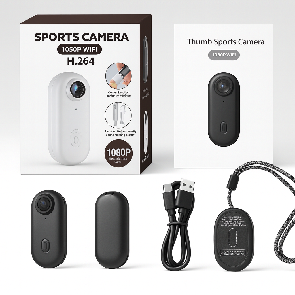 Thumb Camera WIFI  Waterproof Sports Camera 4K Outdoor Riding Skiing