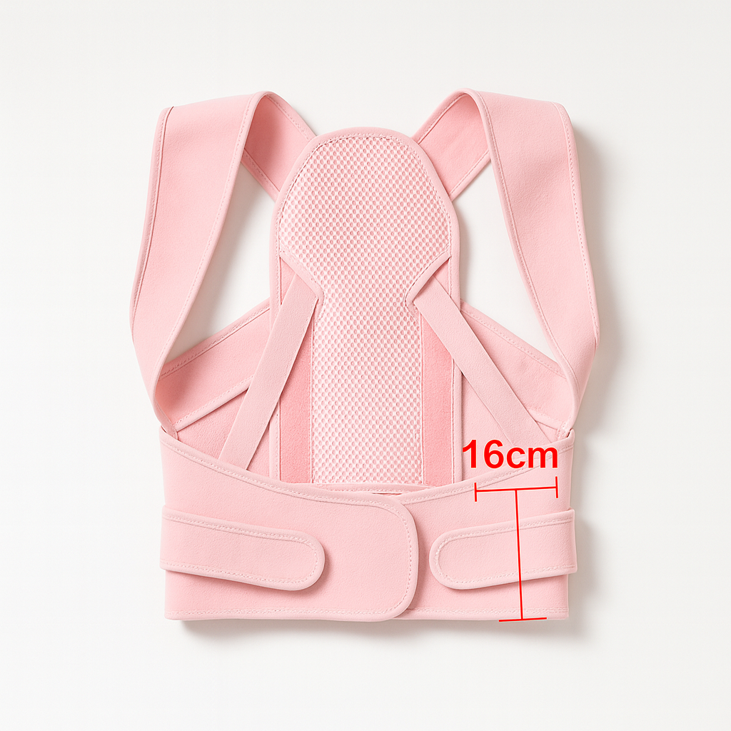 Fit Breatheable Adjustable Back Posture Corrector Brace – Full Back Support for Spine Alignment, Scoliosis & Hunchback Relief