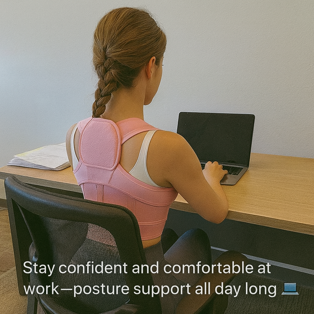 Fit Breatheable Adjustable Back Posture Corrector Brace – Full Back Support for Spine Alignment, Scoliosis & Hunchback Relief