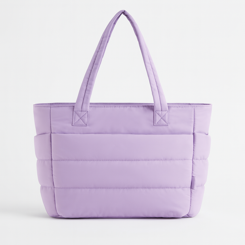Tote Bag for Women – Lightweight Quilted Puffy Shoulder Handbag for Travel, Work, Gym & Everyday Use