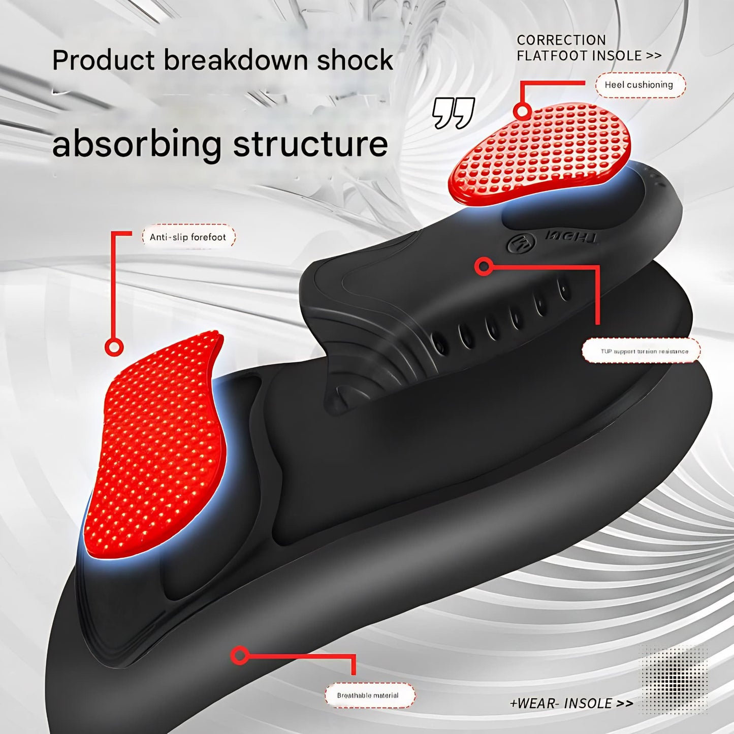 Sports Insole Breathable Sweat