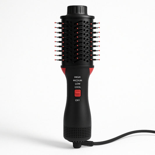 Salon One-Step Hair Dryer Brush – 4-in-1 Hot Air Styler, Volumizer, Straightener & Curler