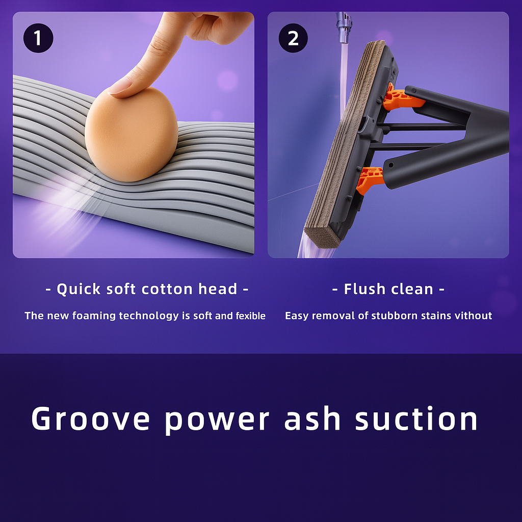 Floor Mop Sponge Folded Squeeze Water Mop Success Active
