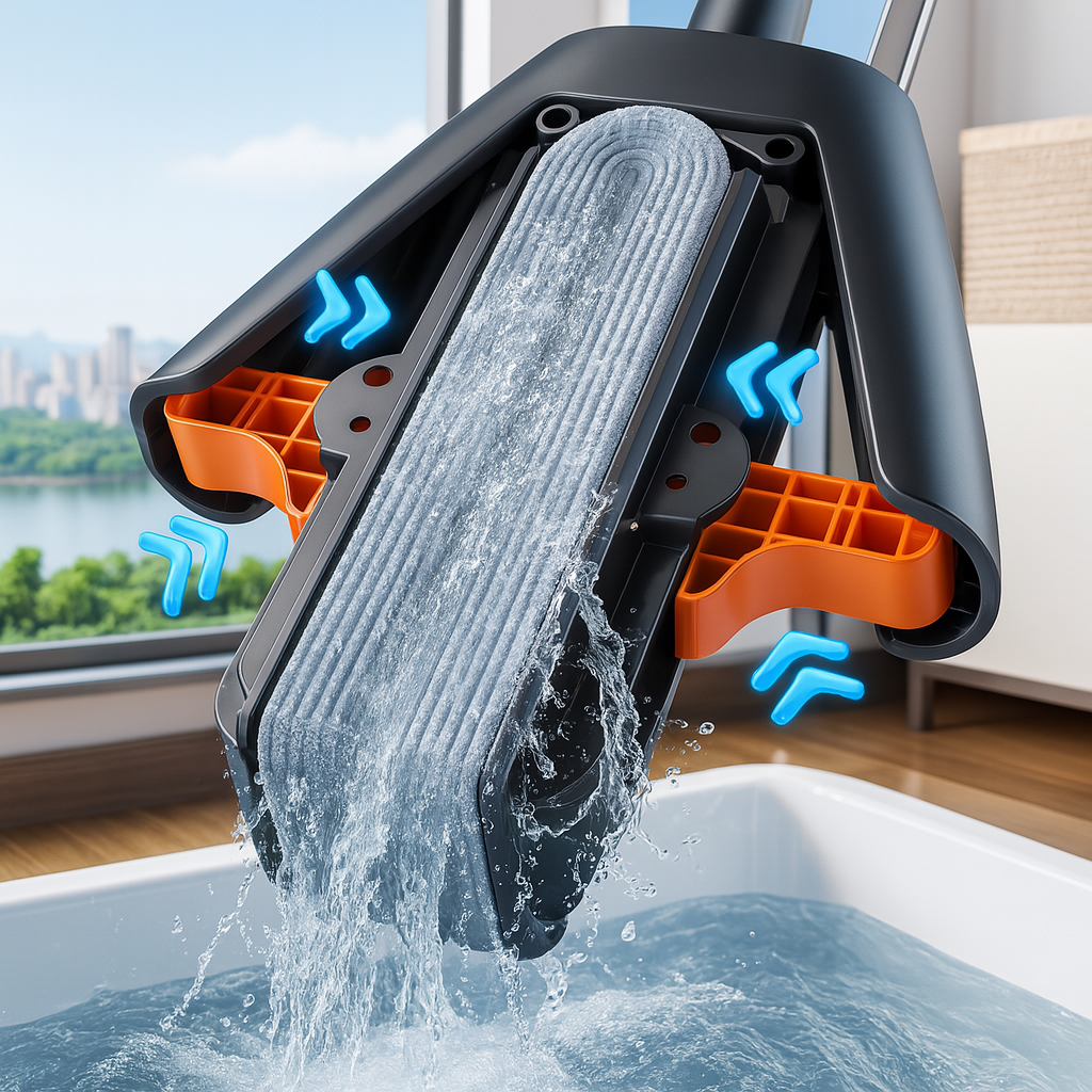 Floor Mop Sponge Folded Squeeze Water Mop Success Active