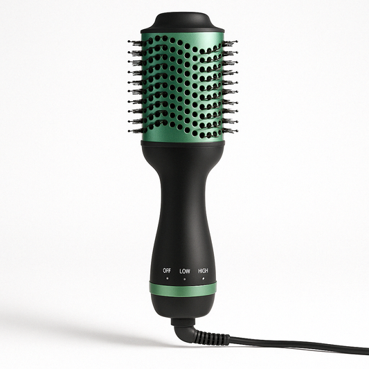 3-in-1 Ionic Hot Air Brush Dryer – Volumizer, Straightener & Curler for Salon-Style Hair