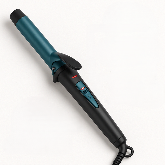 1-Inch Ceramic Curling Iron Wand | Quick Heat Clamp Curling Tool for Effortless Waves & Bouncy Curls