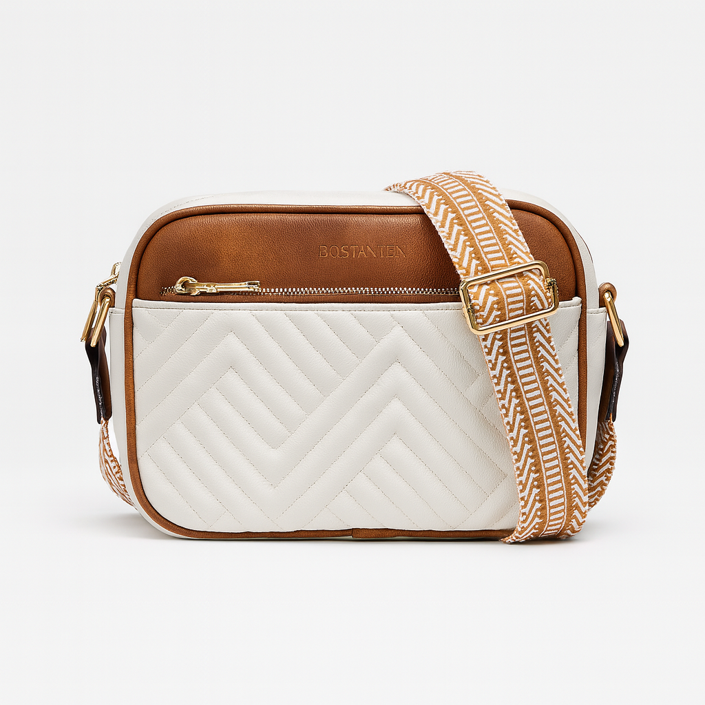 Quilted Crossbody Bag for Women – Stylish Shoulder Purse with Wide Adjustable Strap