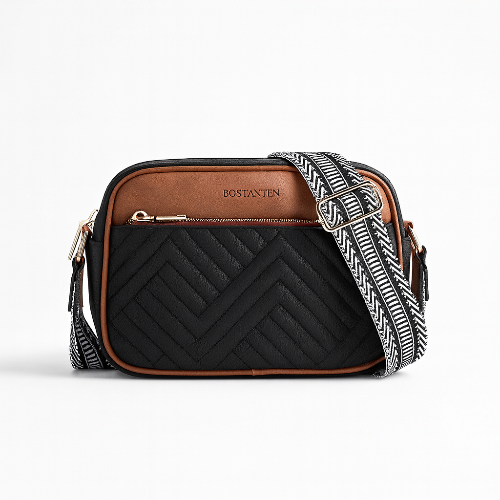 Quilted Crossbody Bag for Women – Stylish Shoulder Purse with Wide Adjustable Strap