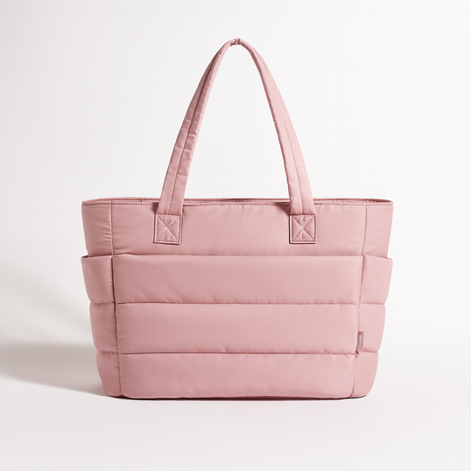 Tote Bag for Women – Lightweight Quilted Puffy Shoulder Handbag for Travel, Work, Gym & Everyday Use
