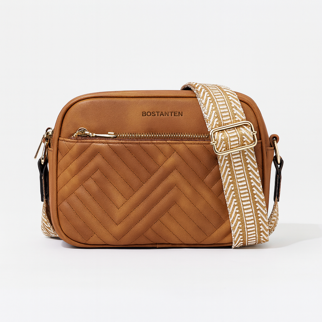 Quilted Crossbody Bag for Women – Stylish Shoulder Purse with Wide Adjustable Strap