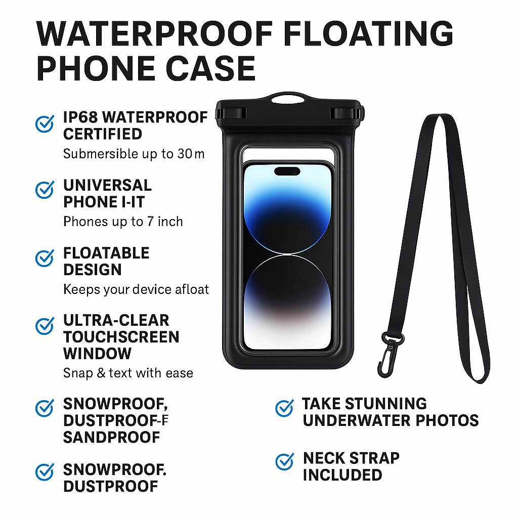Swimming Mobile Phone Waterproof Cover Pouch