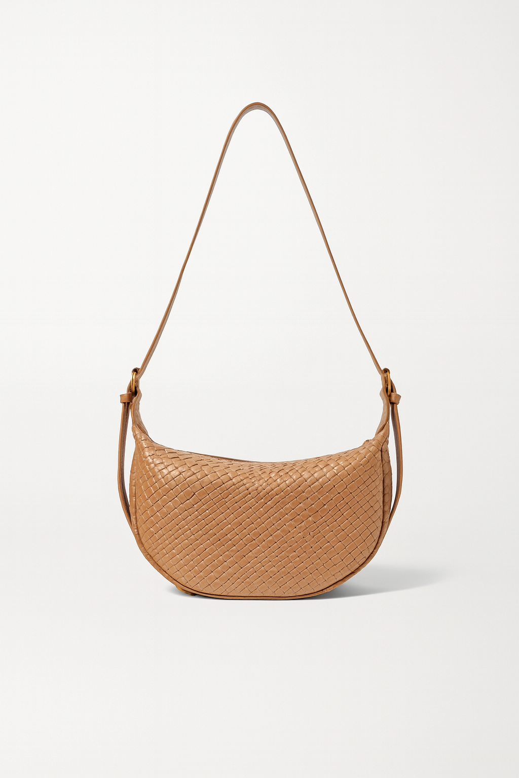 Adele Woven Vegan Leather Shoulder Bag