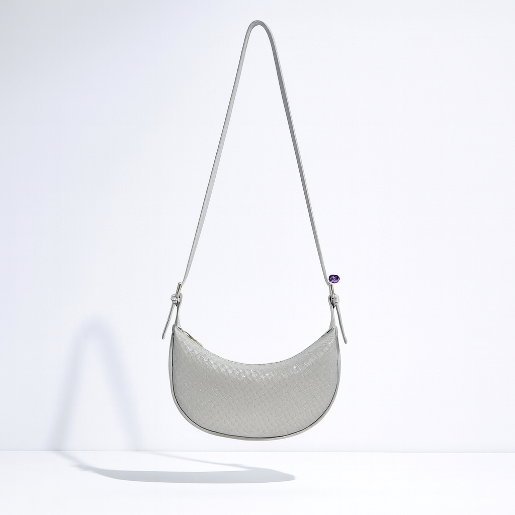 Adele Woven Vegan Leather Shoulder Bag